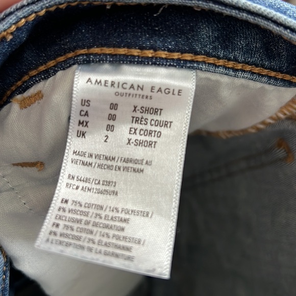 American Eagle Stretch Jegging 00 XShort - Picture 3 of 4